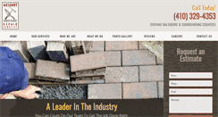 Desktop Screenshot of masonryrepairservicesmd.com